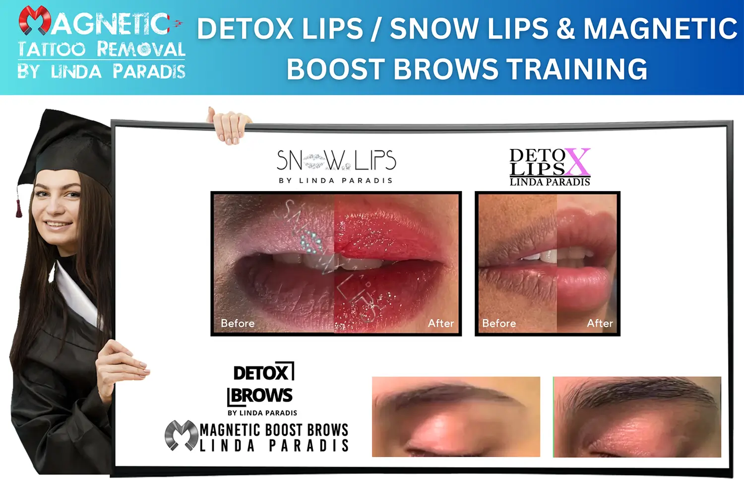 Snow Lips Course Detox Lips Course Detox Brows Course Magnetic Boost Brows Course